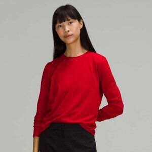 lululemon athletica Red Long Sleeve Tee